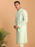 Men's Mint Green Mirror Kurta