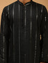 Men's Black Mirror Kurta