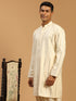 Men's Cream Mirror Kurta
