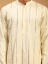 Men's Cream Mirror Kurta