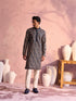 Men's Bottle Green Georgette Embroidered Kurta