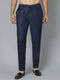 Men's Navy Blue Viscose Pant Style Pyjama Set