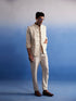 Men's Cream Pure Cotton Nehru Jacket