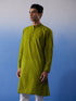 Men's Green Pure Cotton Handloom Kurta