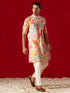 Men's Multicolor Cotton Printed Kurta Pant Set