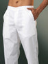 Men's White Jacquard Cotton Kurta Pyjama Set