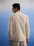 Men's Cream Pure Cotton Plain Shirt