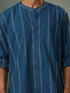 Men's Indigo Jacquard Cotton Shirt