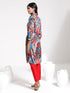 Women's Shirt Style Satin Embellished Kurta Set