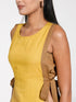 Women's Mustard Cotton Tie-Up Kurta