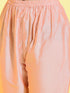 Girl's' Pink Viscose Kurta And Straight Pant Set