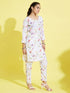 Girl's' Multicolor-Base Kurta Pant Set