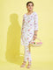 Girl's' Multicolor-Base Kurta Pant Set