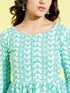 Girl's Pure Cotton Chikankari Kurta With Leggings Set