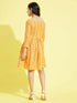 Girl's Orange Pure Cotton Chikankari Kurta