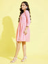 Girl's Pink Pure Cotton Chikankari Kurta