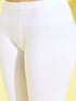 Girl's' Yellow Pure Cotton Chikankari Kurta With Leggings Set