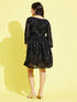 Girl's Black Mirror Kurta