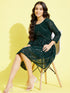 Girl's Green Mirror Kurta