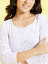 Girl's White Mirror Kurta Pyjama Set