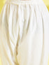 Girl's White Mirror Kurta Pyjama Set