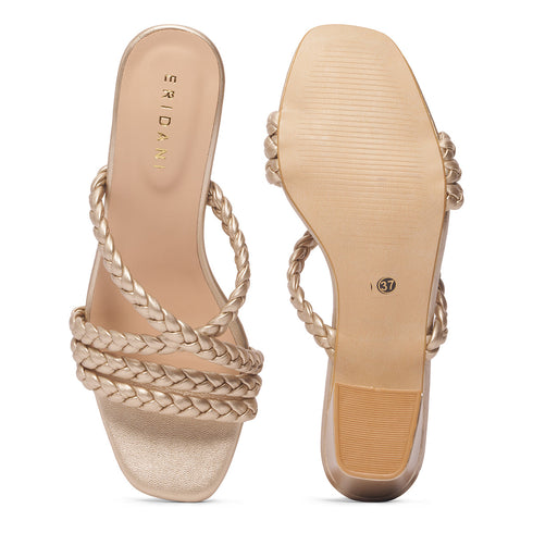 Valeria Woven Strappy Heels