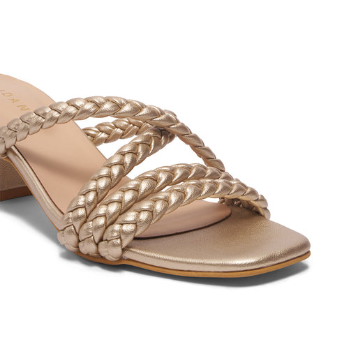 Valeria Woven Strappy Heels