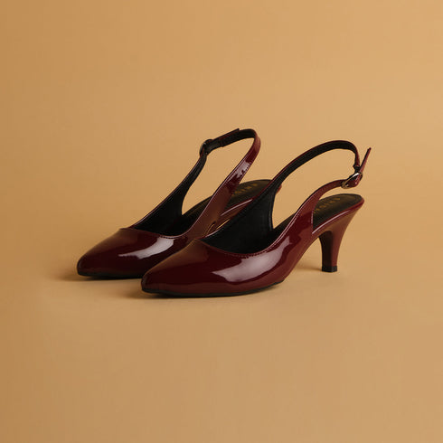 Violet Slingback Pumps