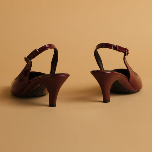Violet Slingback Pumps