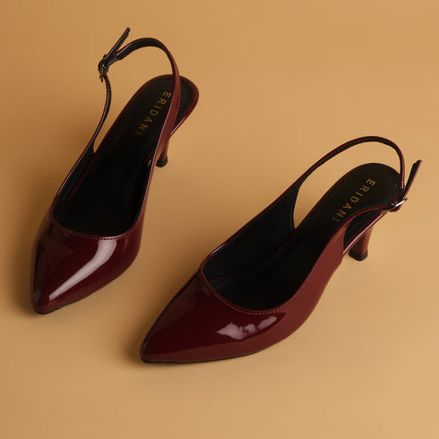 Violet Slingback Pumps