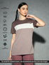 Women Colorblock Slim Fit Round Neck Sports T-shirt with TECHNOCOOL+