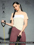 Women Colorblock Slim Fit Round Neck Sports T-shirt with TECHNOCOOL+