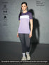 Women Colorblock Slim Fit Round Neck Sports T-shirt with TECHNOCOOL+