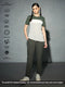 Women Colorblock Slim Fit Round Neck Sports T-shirt with TECHNOCOOL+