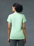 Women Solid Slim Fit Crew Neck T-shirt with TECHNO COOL