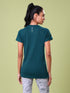 Women Solid Slim Fit Crew Neck T-shirt with TECHNO COOL