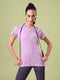 Women Solid Slim Fit Crew Neck T-shirt with TECHNO COOL
