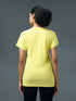 Women Solid Slim Fit Crew Neck T-shirt with TECHNO COOL