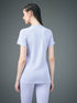 Women Abstract Print Slim Fit Crew Neck T-shirt with TECHNO COOL+