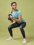 Women Abstract Print Slim Fit Crew Neck T-shirt with TECHNO COOL+