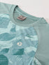 Women Abstract Print Slim Fit Crew Neck T-shirt with TECHNO COOL+