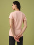 Women Abstract Print Slim Fit Crew Neck T-shirt with TECHNO COOL+