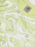 Women Abstract Print Slim Fit Crew Neck T-shirt with TECHNO COOL+