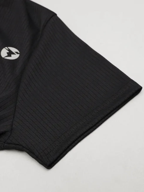 Women Self Design Slim Fit Crew Neck T-shirt with TECHNO COOL+