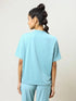 Women Printed Boxy Fit Crew Neck T-shirt with TECHNO COOL+