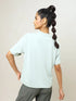 Women Printed Boxy Fit Crew Neck T-shirt with TECHNO COOL+