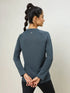 Women Solid Slim Fit Crew Neck T-shirt with TECHNO COOL+
