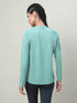Women Solid Slim Fit Crew Neck T-shirt with TECHNO COOL+