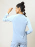 Women Solid Slim Fit Crew Neck T-shirt with TECHNO COOL+