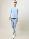 Women Solid Slim Fit Crew Neck T-shirt with TECHNO COOL+
